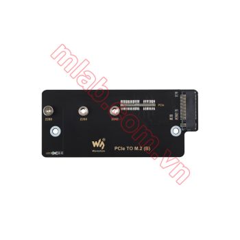 PCIe TO M.2 adapter (B), Supports NVMe Protocol M.2 Solid State Drive, High-speed Reading/Writing, Supports Raspberry Pi Compute Module 4