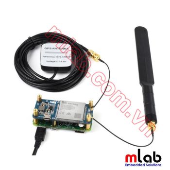 SIM7600G-H 4G HAT (B) for Raspberry Pi, LTE Cat-4 4G / 3G / 2G Support, GNSS Positioning, Global Band