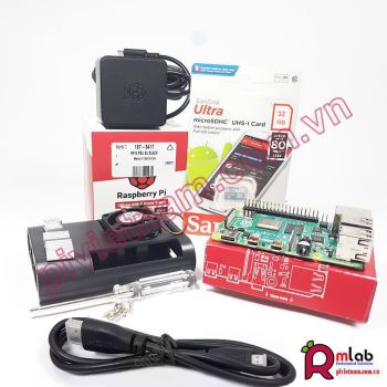 Bộ sản phẩm Raspberry Pi 4 Model B Starter Kit