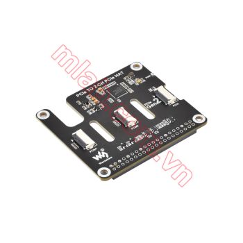 PCIe TO 2-CH PCIe HAT For Raspberry Pi 5