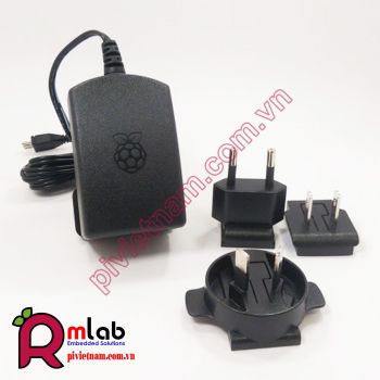 Nguồn cấp chuẩn cho Raspberry Pi 3 5V/2.5A (Màu đen)