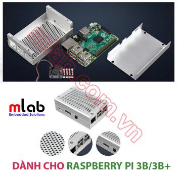 Vỏ hộp nhôm có quạt tản nhiệt dành cho Raspberry Pi 3B/3B+ (SP22)