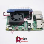 Bộ tản nhiệt (Low-Profile CPU) bao gồm quạt và giá đỡ hợp kim nhôm dành cho Raspberry Pi 4B/3B+/3B - Waveshare