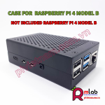 Vỏ hộp nhôm có quạt tản nhiệt SP28 dành cho Raspberry Pi 4 Model B (Màu Đen)