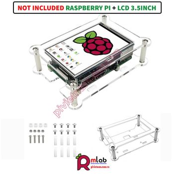 Vỏ hộp cho Raspberry Pi 3B/3B+/4B và Màn hình 3.5inch HDMI (SP39)