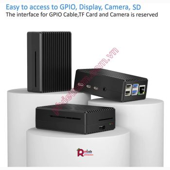 Vỏ hộp Nhôm Nguyên Khối SP50 dành cho Raspberry Pi 4 Model B