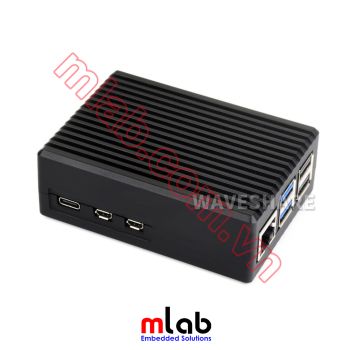 Vỏ hộp kim loại nguyên khối có quạt tản nhiệt SP53 dành cho Raspberry Pi 5
