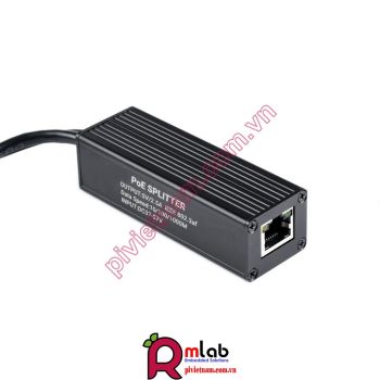 Industrial Gigabit PoE Splitter, Metal Case protection, 5V 2.5A Type-C Out