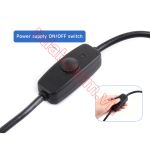 Nguồn 27W USB Type-C có công tắc nguồn dành cho Raspberry Pi 5