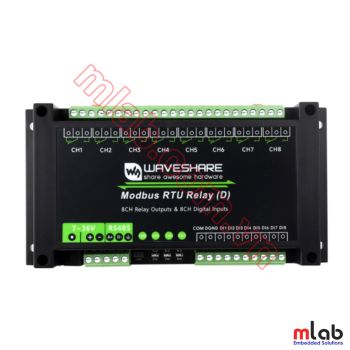 Bộ IO Công nghiệp 8-ch (D), 8 DI + 8 DO Relay, RS485 Modbus RTU
