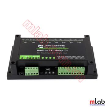 Bộ IO Công nghiệp 8-ch (D), 8 DI + 8 DO Relay, RS485 Modbus RTU