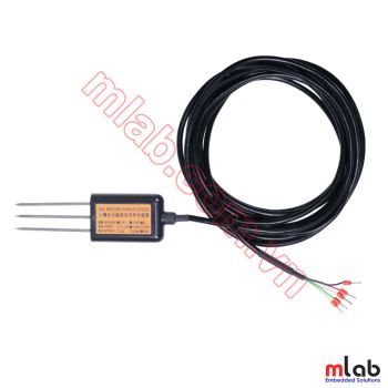 Cảm biến công nghiệp đo nhiệt độ, độ ẩm và độ dẫn điện EC của đất, IP68, MODBUS-RTU RS485