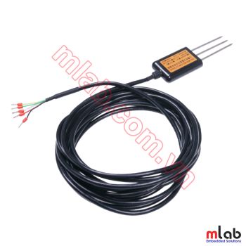 Cảm biến công nghiệp đo nhiệt độ, độ ẩm và độ dẫn điện EC của đất, IP68, MODBUS-RTU RS485