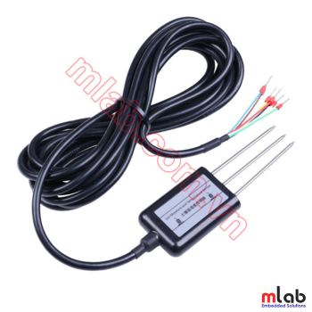 Cảm biến công nghiệp đo nhiệt độ, độ ẩm của đất, IP68, MODBUS-RTU RS485 và 0-2V Analog Voltage