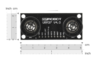 Fermion: URM37 Ultrasonic Distance Sensor Breakout (2～800cm, RS232 / UART)