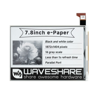 1872×1404, 7.8inch E-Ink display HAT for Raspberry Pi