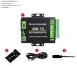 FT232RNL USB TO RS232/485/422/TTL Interface Converter, Industrial Isolation