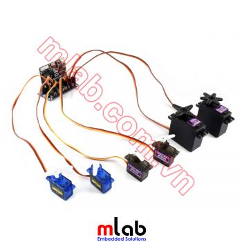 Servo Driver for BBC Micro:bit, 16-Channel, 12-bit, I2C