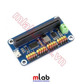 Servo Driver for BBC Micro:bit, 16-Channel, 12-bit, I2C
